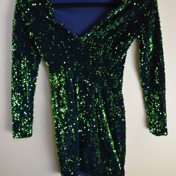 Green Sequin Dress - Picture 2 of 2